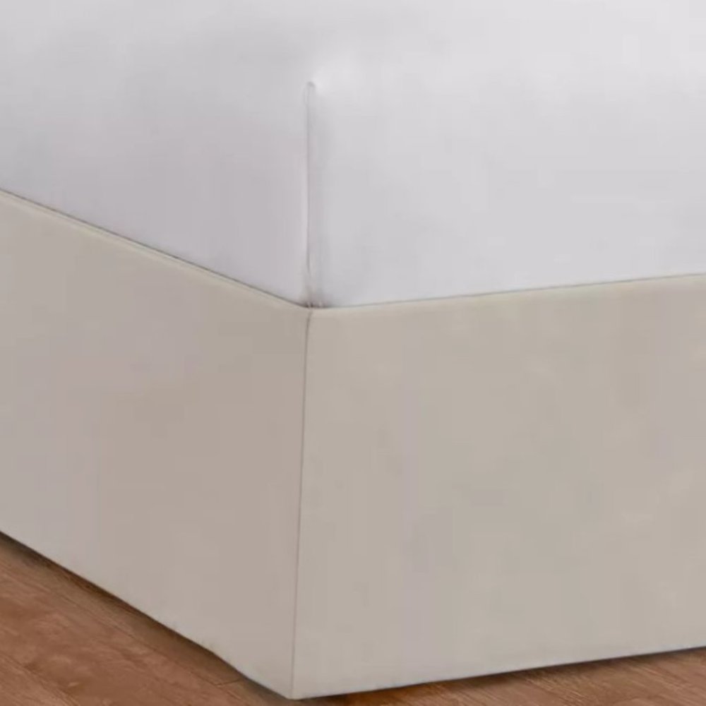 Nestwell 15-Inch Full Wraparound Bed Skirt in Ivory Non Skid Split Corner